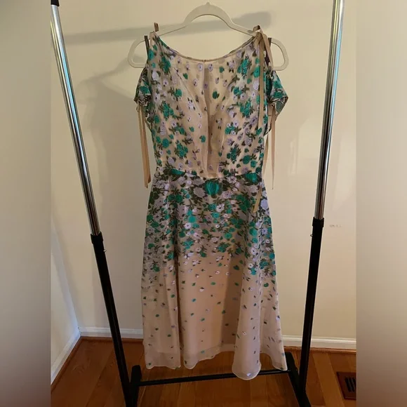 Lela Rose | Dresses | Lela Rose Floralembroidered Coldshoulder Dress |  Poshmark